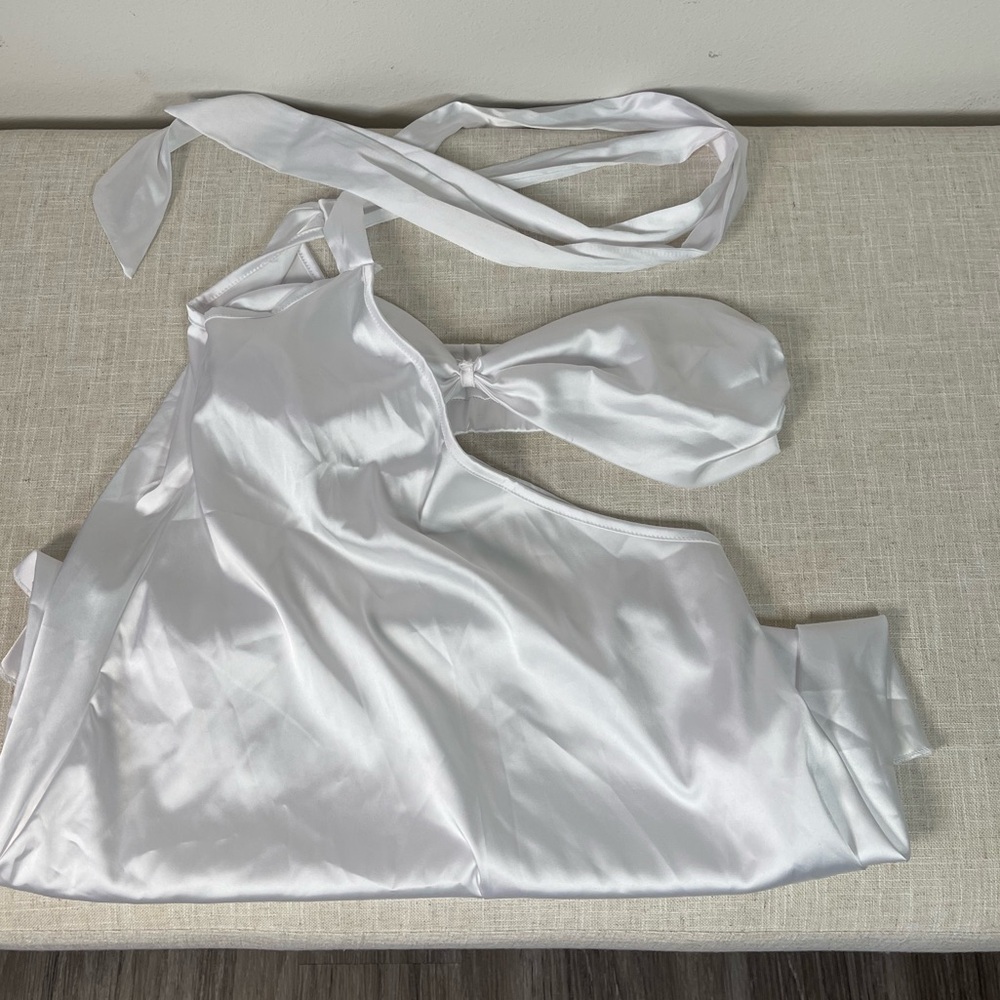 Bandeau Dress In white